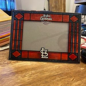St Louis Cardinals Art-Glass Horizontal Picture Frame